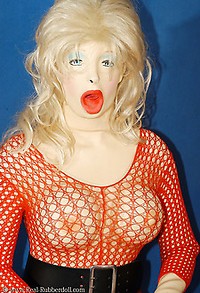 Real Rubber Dolls in fishnet bodystockings